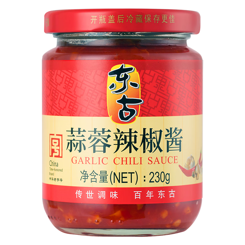 东古蒜蓉辣椒酱230g价格走势及口味体验介绍|想查调味品价位用什么查询