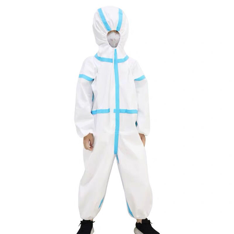药房直售 儿童防医用防护服连体带帽全身医用防护隔离衣 110cm