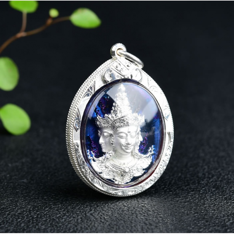 古珍 泰国 泰国吊坠 2563 四面佛 龙婆禅楠 中模送长辈妈妈老婆女朋友