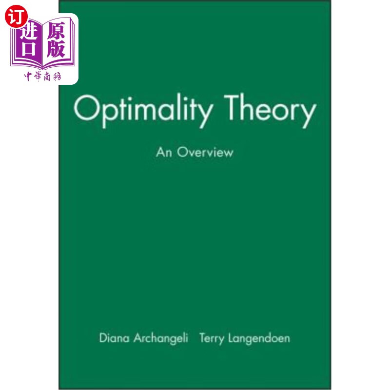 海外直订optimality theory 优化理论