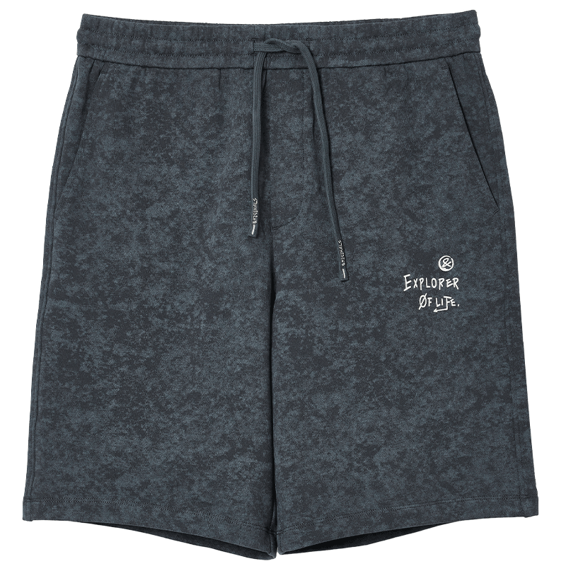 杰克·瓊斯（JACK&JONES） 夏季款潮流百搭純棉抽繩可調(diào)節(jié)扎染寬松五分褲短褲男裝22529F021