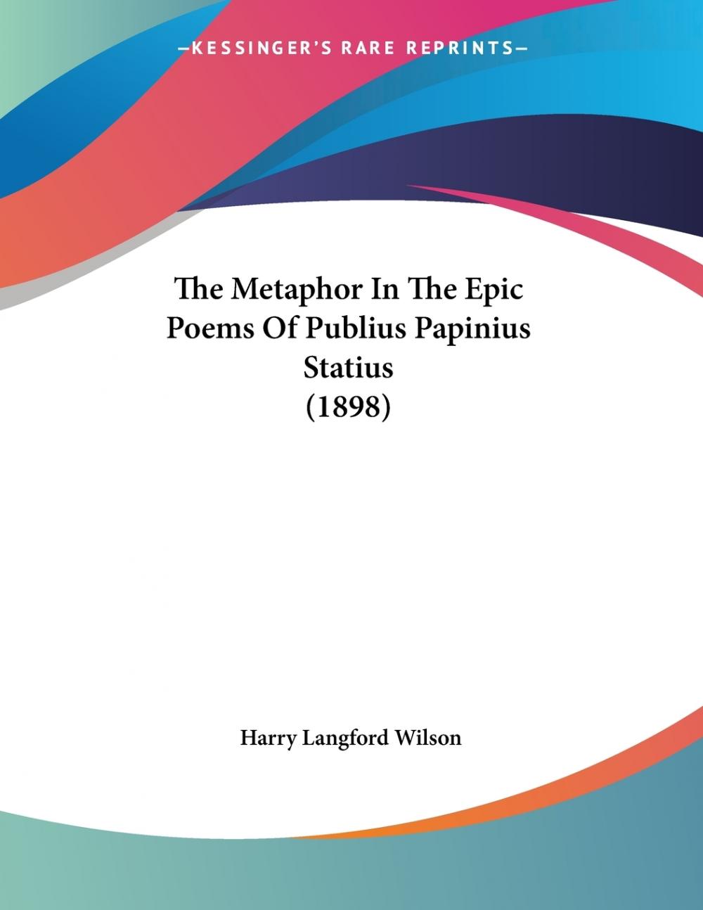预售 按需印刷 the metaphor in the epic poems of publius papinius