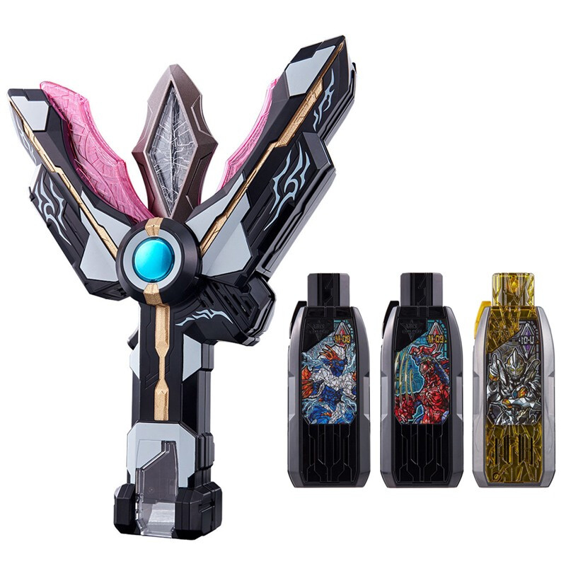 (bandai)特利迦奥特曼玩具礼物动漫周边英雄超人 pb黑暗特利迦神光棒