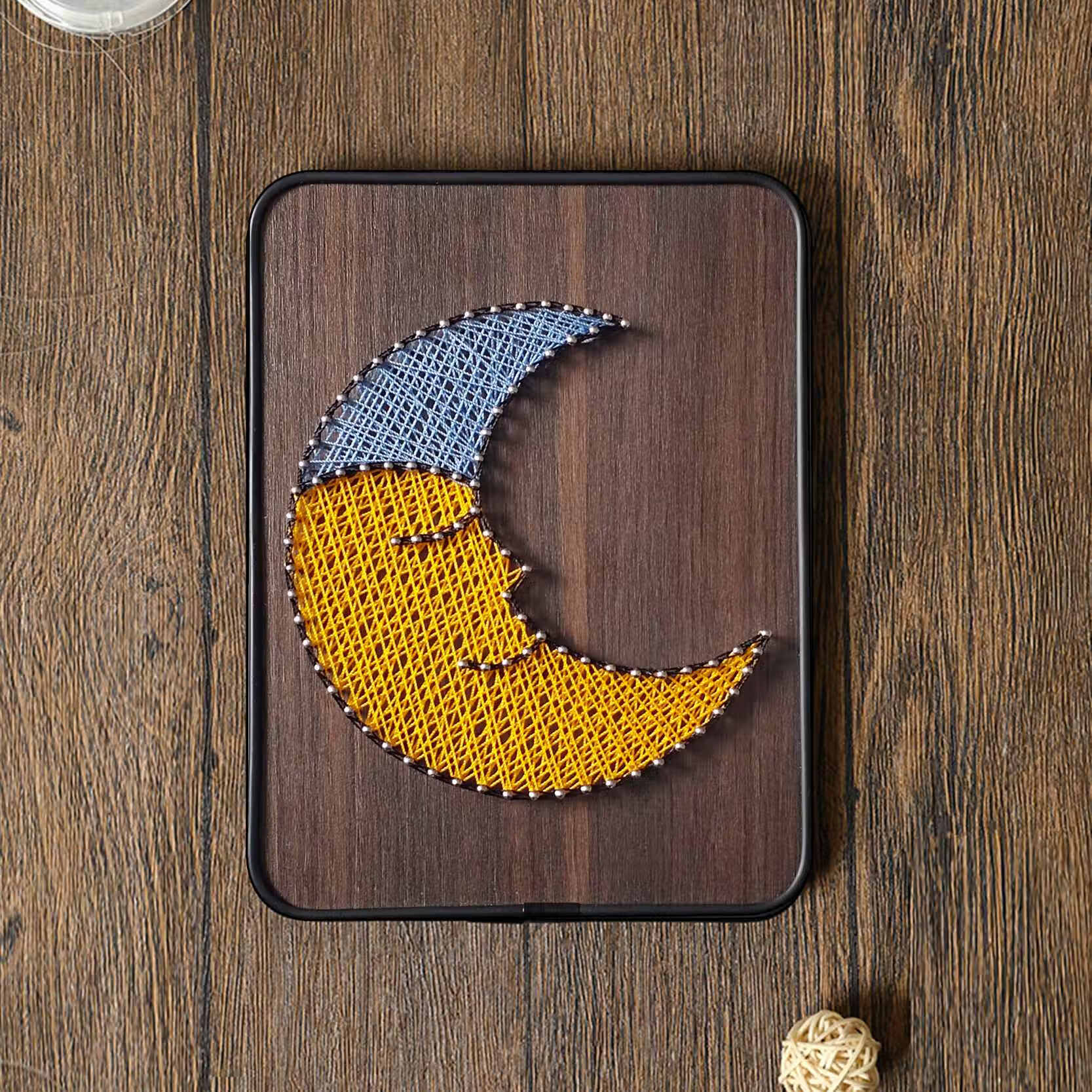 南暖手工diy钉子绕线画弦丝画创意活动策划立体装饰摆台礼物作业材料