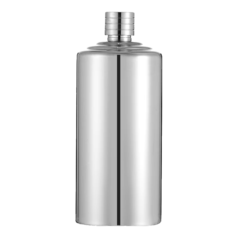 ˹����304����־ƺ�������Яʽ��ƿ1��2��װ�׾ƹŷ�ƺ� 18ozԲ����ę́ƿ��ɫ 500ml