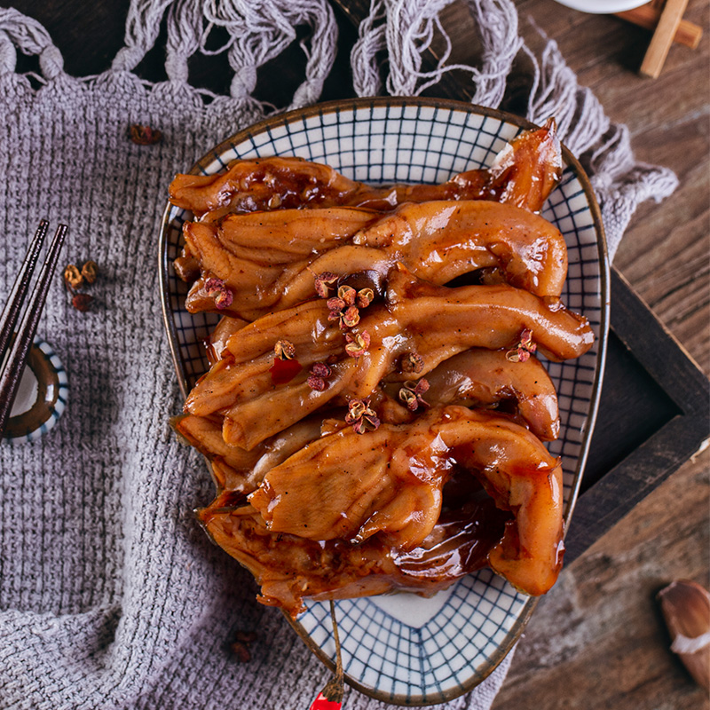 无骨鸭爪去骨鸭掌卤味碳烤爆辣味鲜辣零食小吃116g 麻辣