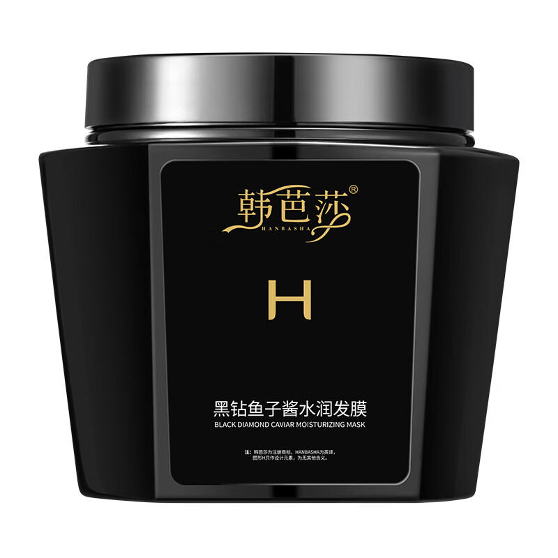 润发膜柔顺干枯毛躁烫染头发护理发膜 韩芭莎黑钻鱼子酱水润发膜500ml