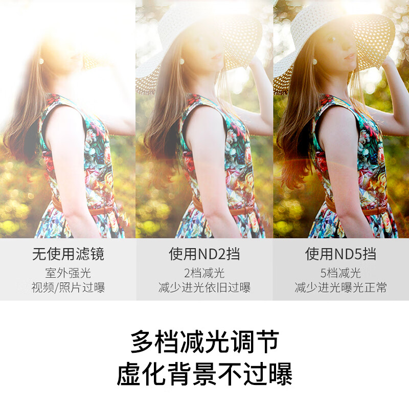 卡色（Kase）可调ND1.5-8+CPL 滤镜套装 减光镜 偏振镜 黑柔滤镜 二合一 三合一 多档位调节 佳能尼康索尼小米 可调 ND1.5-10【金刚狼磁吸】 49mm