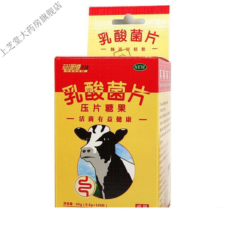100片一瓶乳酸菌咀嚼片100粒肠道益生菌儿童肠胃好轻松 1瓶装