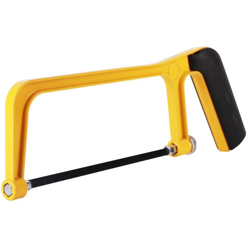 迷你锯小锯子手工锯小型diy钢剧木工锯钢锯手锯锯弓锯刀家用工具 黄色