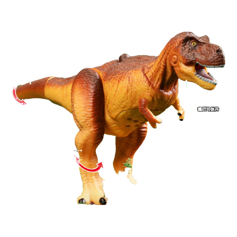 靈動(dòng)創(chuàng)想蟹蟹食玩龍鳴侏羅紀(jì)兒童仿真恐龍動(dòng)物大軟膠模型玩具手辦模型 霸王龍【可發(fā)聲,多關(guān)節(jié)可動(dòng)】
