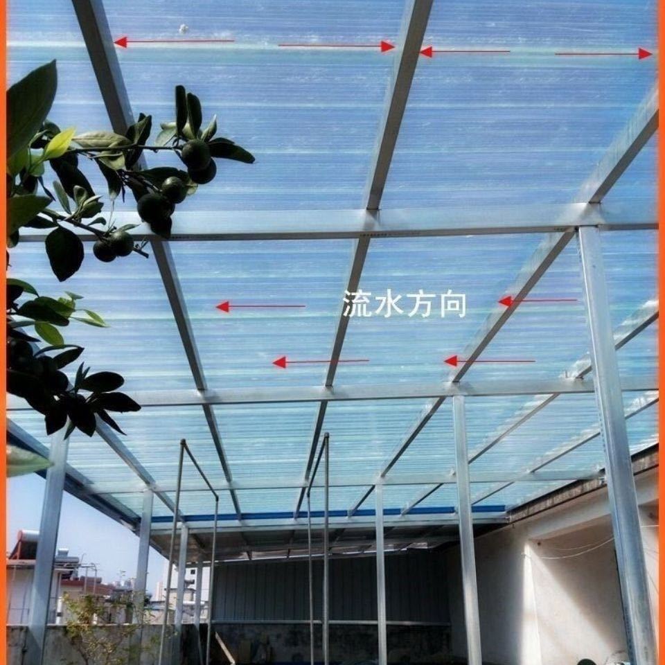 2022新款frp阳光板采光瓦透明瓦亮瓦树脂玻璃纤维瓦雨棚阳台防雨天井