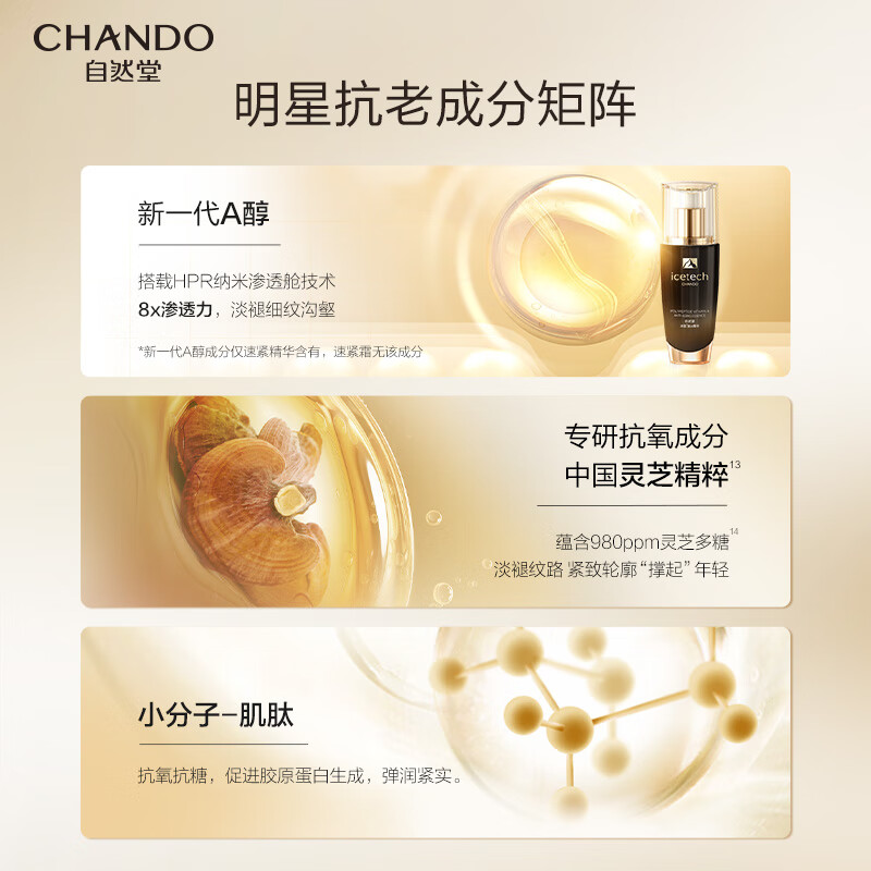 自然堂冰肌紧致抗皱水乳套装 提拉抗老淡纹滋润护肤品生日礼物送妈妈 水乳霜精四件套
