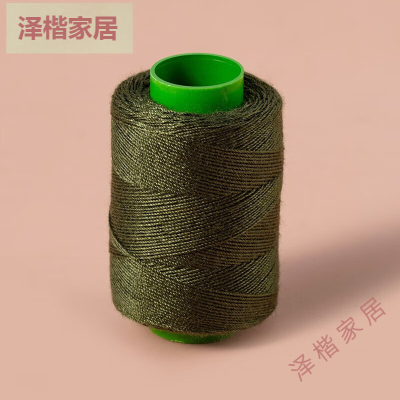 旭杉斯牛仔裤专用缝纫线小卷203粗线家用缝被子针线缝补结实线团缝衣线 军绿色粗线 1个