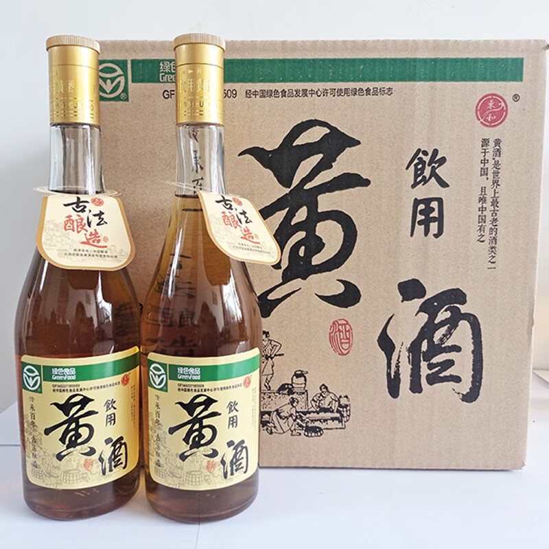 东和忘忧酒山西大同特产东和黄酒15度黍米酒手工酿造黄酒 500ml 12瓶