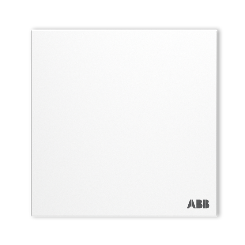 ABB 盈致系列 白色 单开双控无边框开关*4只