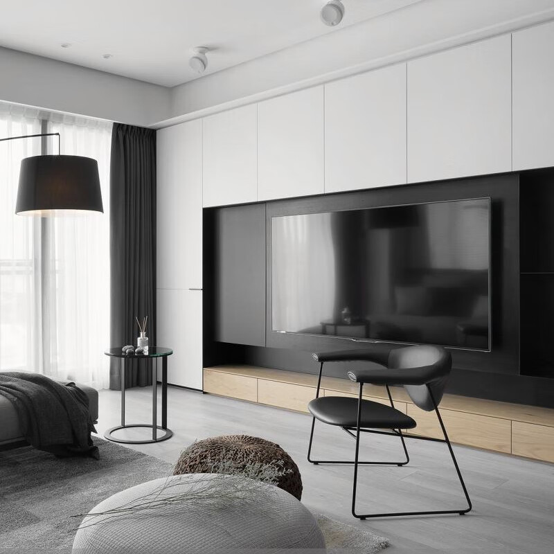 山头林村电视墙柜立体柜全屋定制电视背景墙爱格板深圳香港电视机橱柜