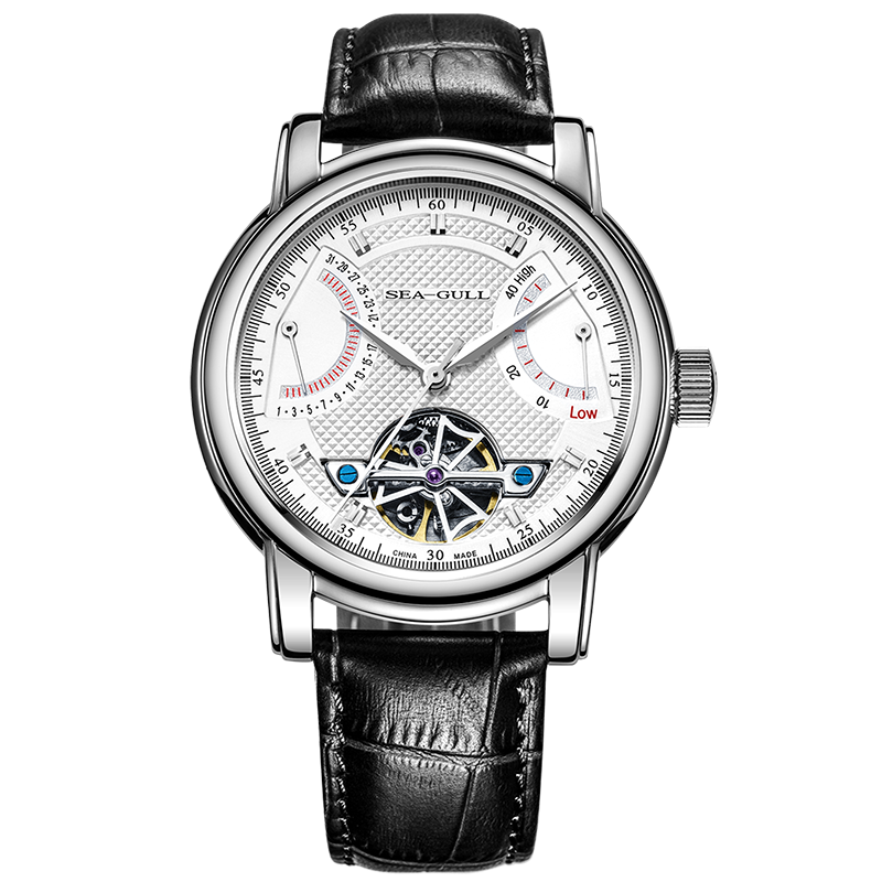 海鸥seagull手表男士手表自动机械手表男士日历势能飞轮传奇腕表