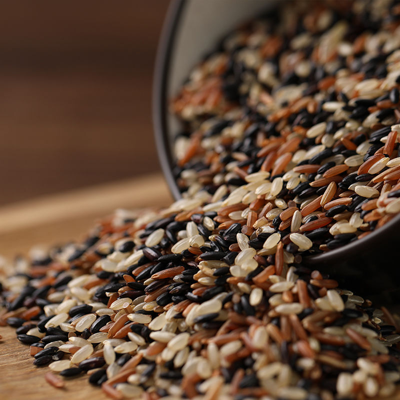 三色糙米新米5斤五谷杂粮粗粮红米黑米糙米饭健身脂减 真空三色米1斤