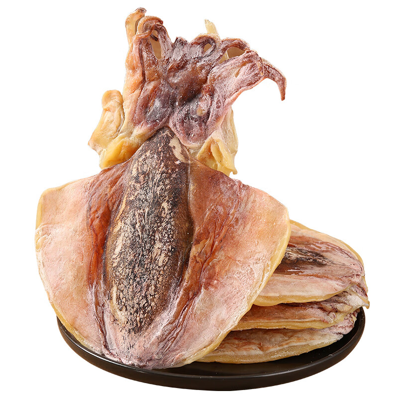 北海大墨鱼淡干新鲜目鱼干乌贼煲汤即食送礼 a1 淡干墨鱼250克【约 2