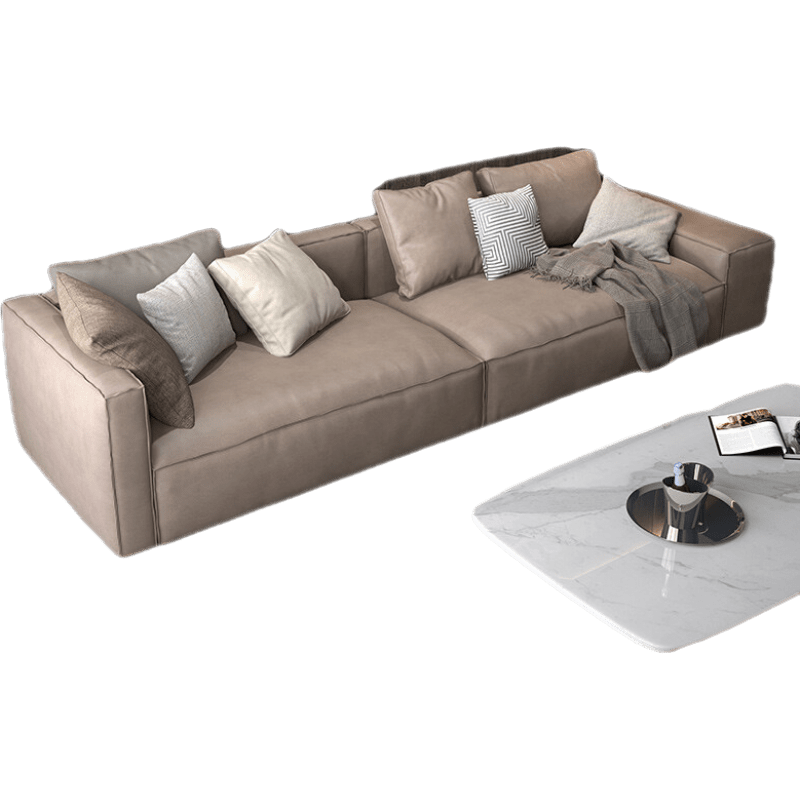 【七夕礼遇季】简奢表情 大小户型科技布防污沙发乳胶客厅现代简约整装可拆洗直排双人三人 【双人位】2.1米 居家版【高密度海绵座包】偏硬坐感