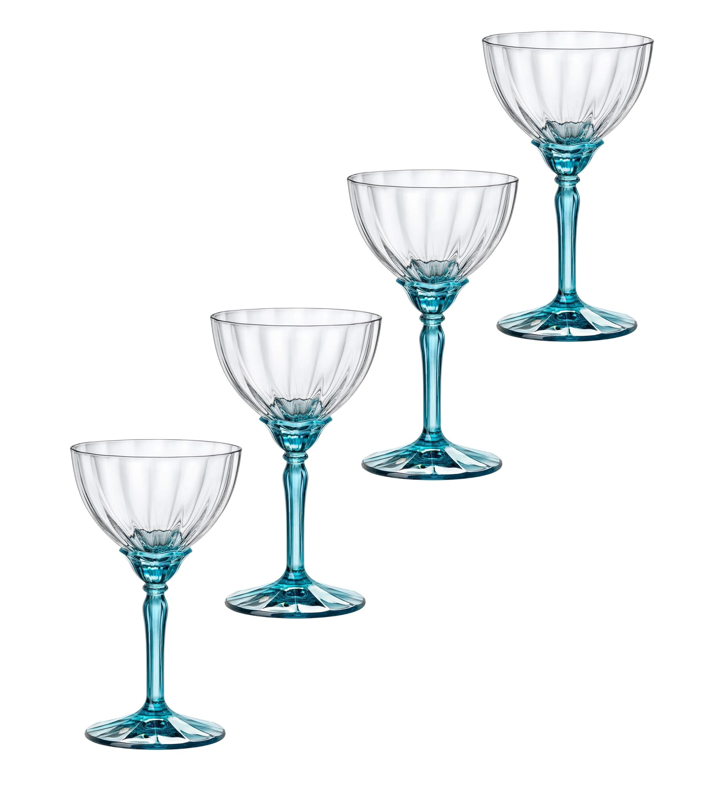 BORMIOLI ROCCO 馬提尼酒杯 8.1液體盎司 Lucent Blue