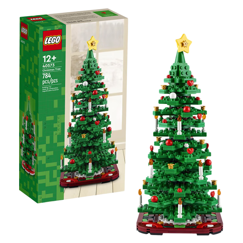 乐高（LEGO）圣诞树 圣诞花环 雪橇 拼插积木玩具  新年礼物 创意圣诞树    219元