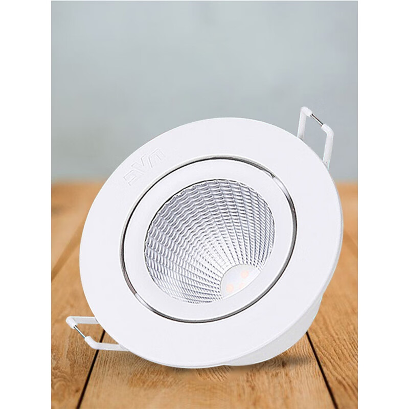 哲弘地照明cob射灯嵌入式led商用 光背景墙聚光筒灯 3w白光75-80 【10