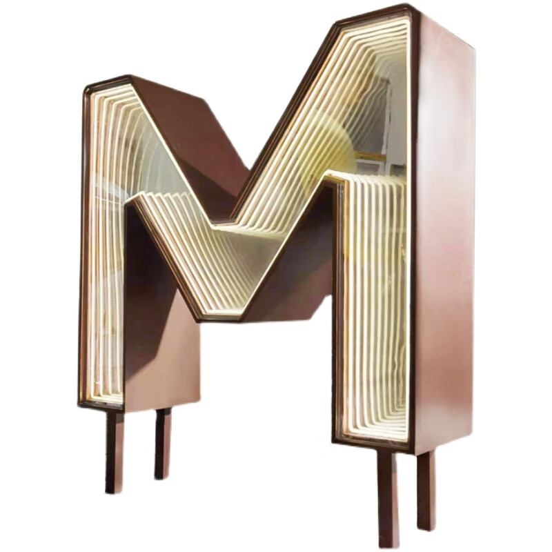 妙普乐广告字 立体发光字 千层镜深渊镜发光字定制景观字灯箱酒吧舞台