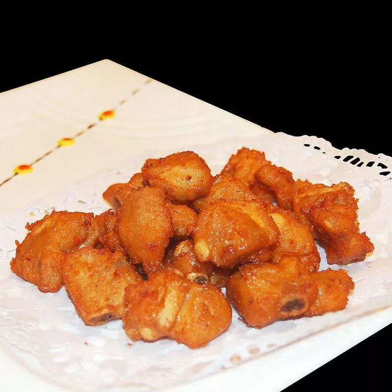 冠进脆皮骨半成品商用油炸蒜香脆皮骨400g餐饮饭店大排档特色食材