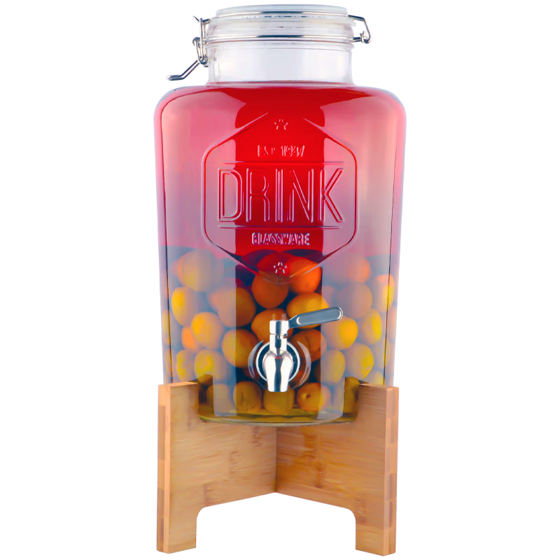 喜碧（Scybe）泡酒容器 家用15斤裝泡酒專(zhuān)用瓶帶底座帶龍頭青梅酒玻璃瓶布爾森