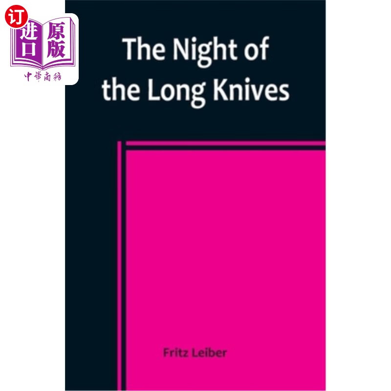 海外直订the night of the long knives 长刀之夜