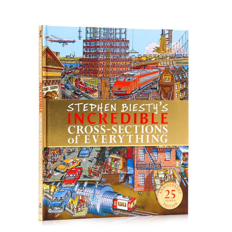 预订英文原版 dk 不可思议的大剖面万物 25周年 stephen biesty&