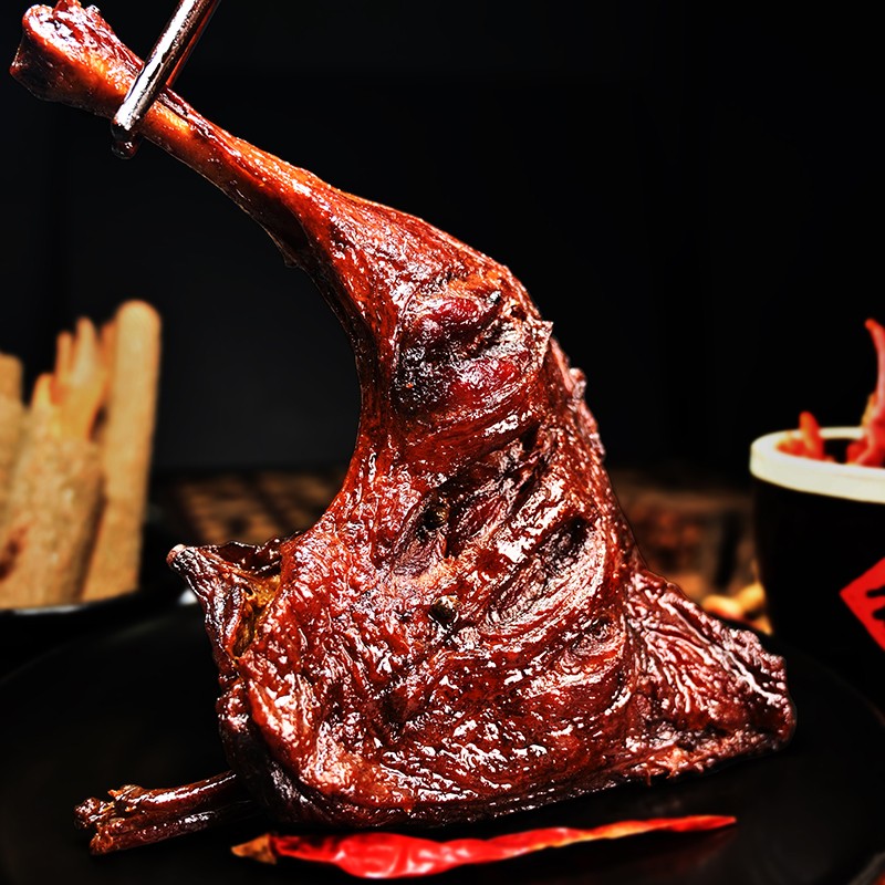 蛮尤辣(manyoula)湖南新化特产手工麻辣鸭腿边香辣即食真空熟食鸭肉