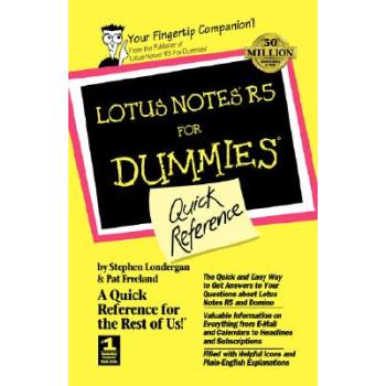 预订 lotus notes r5 for dummies quick reference