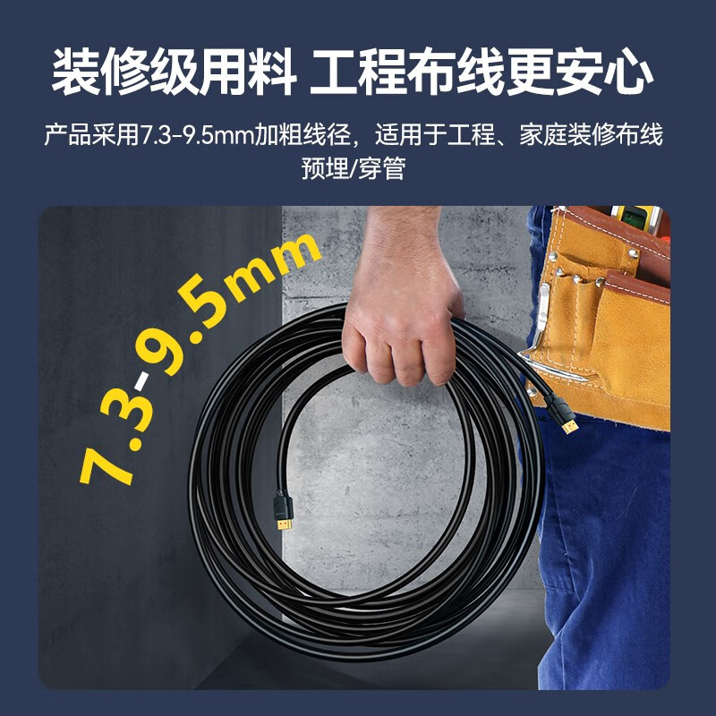 山泽(SAMZHE)HDMI线2.0版 电脑电视4K视频高清线 投影仪数据连接线 1.5米 15SH8