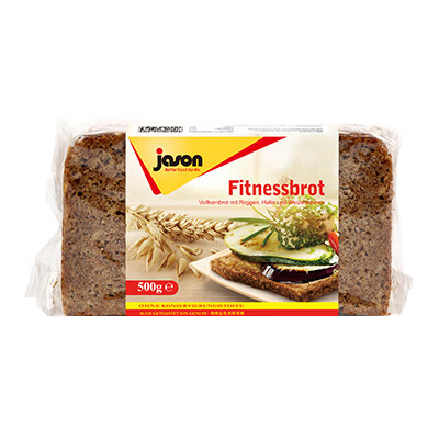 捷森(jason)德国进口捷森全麦黑面包代餐饱腹谷物黑麦面包健身早餐