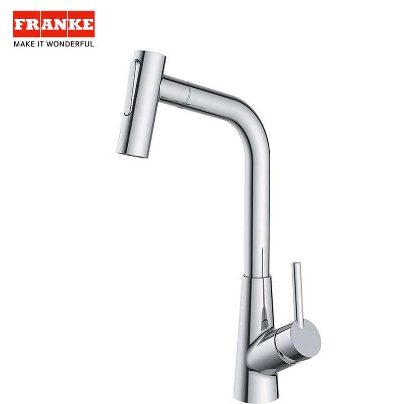 弗兰卡(franke)厨房水龙头 可旋转冷热抽拉龙头 两功能可切换花洒出水