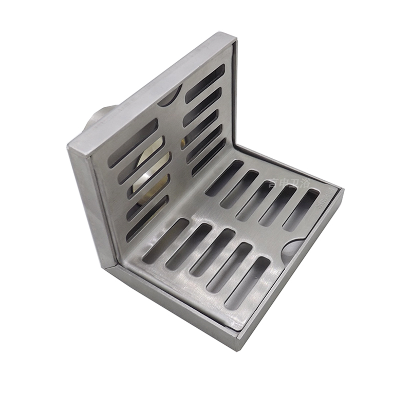 施韵令pvc管墙排式格栅304地漏卫生间同层墙角防鼠网罩侧排75下水道管