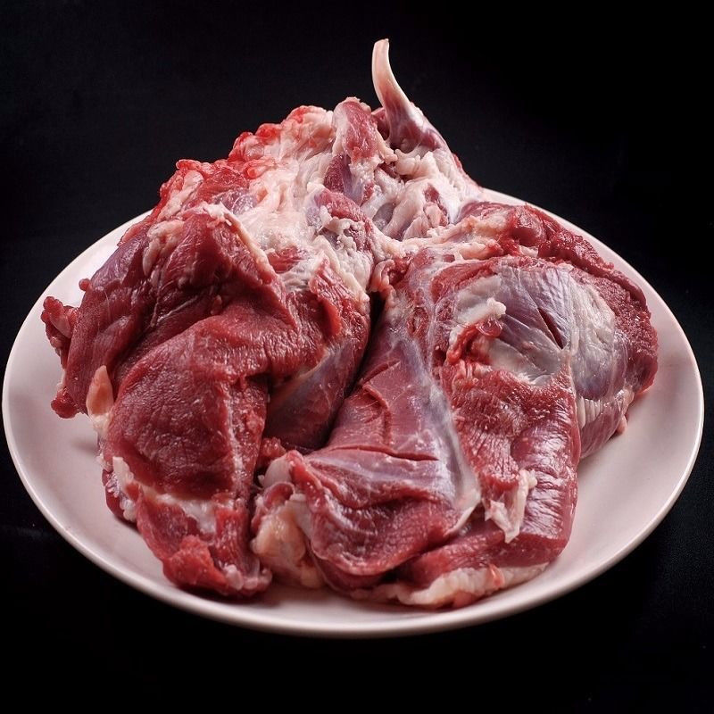 国产新鲜羊肉后腿肉山东山羊羔羊后腿包去骨羊腿肉烤羊肉微调理 去骨