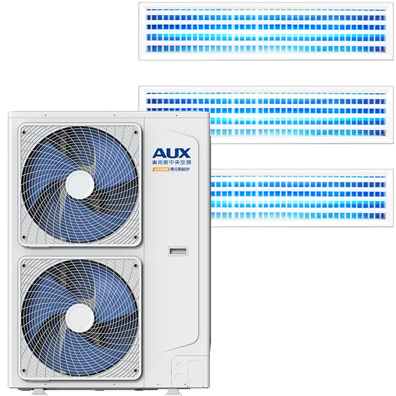 奥克斯（AUX）中央空调5匹一拖三家用多联机 风管机 全直流一级变频包安装嵌入式空调DLR-120W/DCJ2S-JM