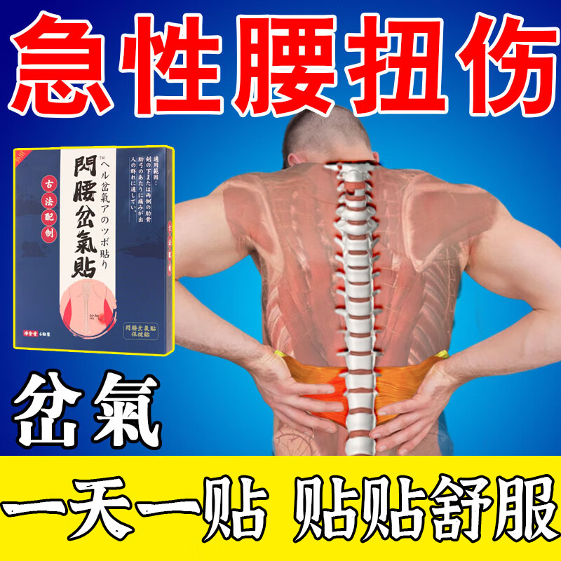 闪腰岔气贴急性腰扭伤腰肌劳损拉伤肋骨钝挫伤一动就疼活血腰部疼痛