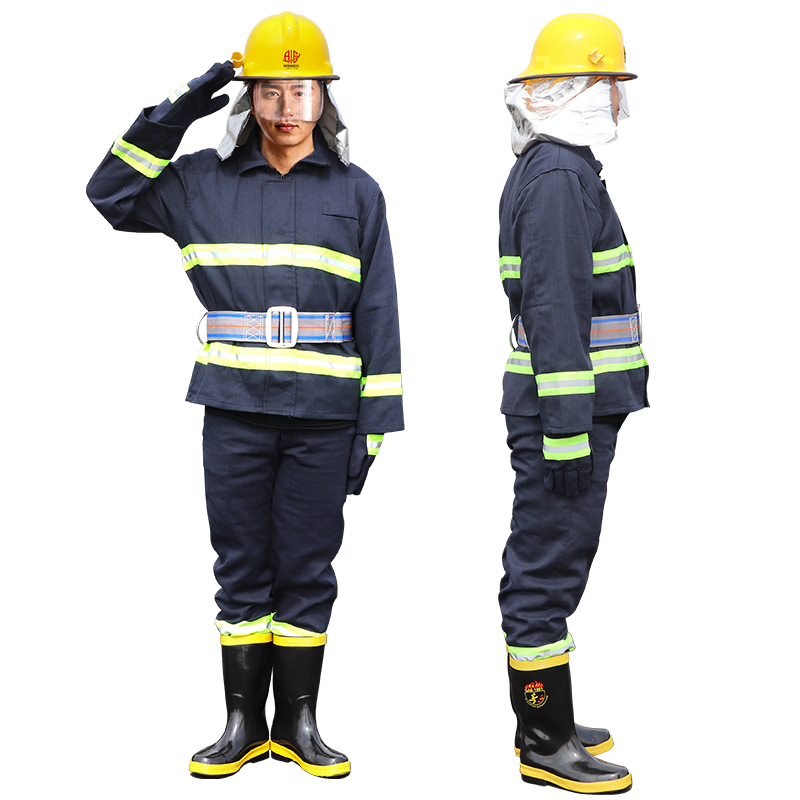 定制适用97款02式消防服套装14消防员战斗灭火厚五52f件套微型消防站