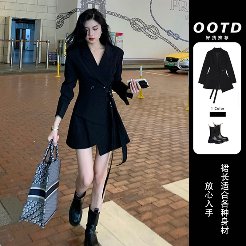 炸街辣妹时尚/微胖女生/西 s【小个子秋装搭配显高/秋装2021年女/早秋