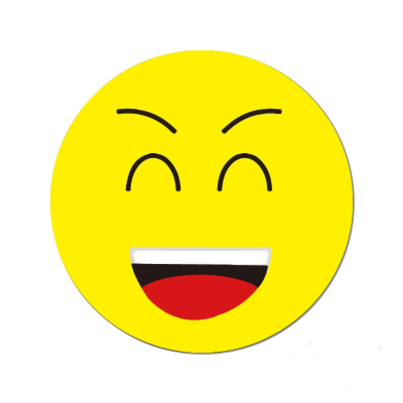 磁性冰箱贴笑脸表情贴片白板卡通创意装饰黑板磁力贴儿童来图 大笑 请