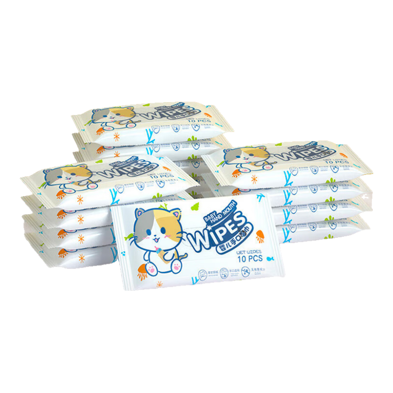 ����ʪ��С��Ӥ�׶��ֿ����ʪ��������Я��ȡʽСè��ʪֽ�� 8Ƭ2��