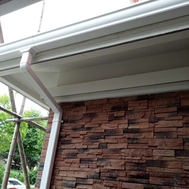 哩嗹啰嗹铝合金外墙排水管落水管方形 pvc5.2英寸