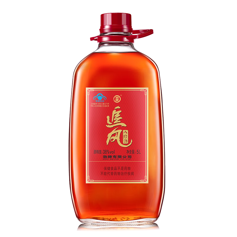 劲牌5l38度追风八珍酒酒大容量约10斤装酒水桶装劲酒 5l追风八珍酒