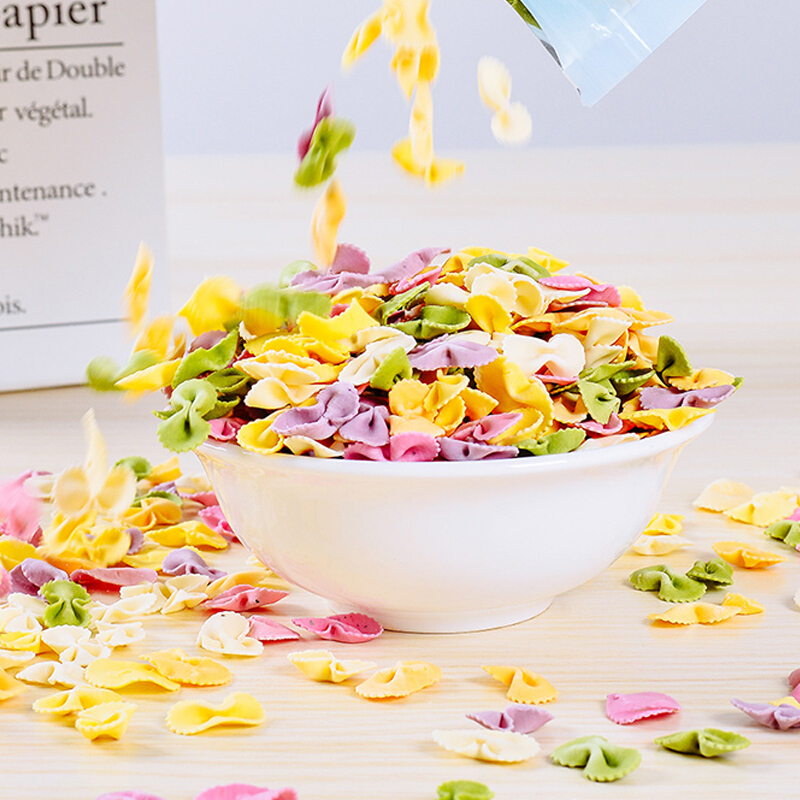 虎钢馋蝴蝶面儿童宝宝蔬菜面条彩色果蔬混合味手工辅食食谱240克 蔬菜