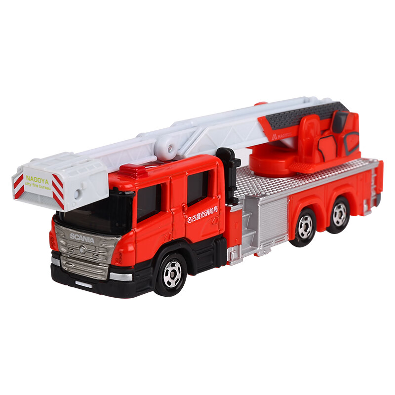 多美（TAKARA TOMY）多美卡合金小汽车模型儿童玩具男孩145号长款名古屋云梯消防车160908